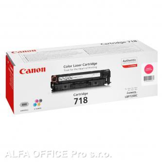 Canon originální toner CRG718, magenta, 2900str., 2660B002, 2660B011, Canon LBP-7200Cdn