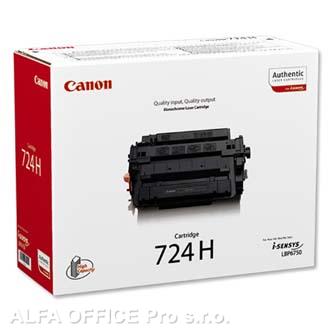 Canon originální toner CRG724H, black, 12500str., 3482B002, high capacity, Canon i-SENSYS 