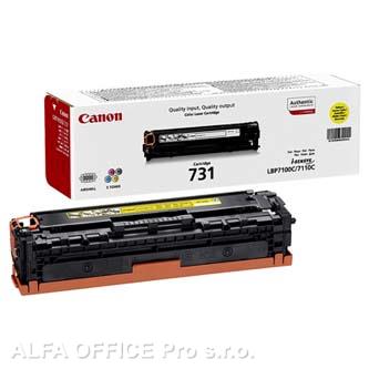 Canon originální toner CRG731, yellow, 1500str., 6269B002, Canon LBP-7100Cn, 7110Cw, MF 82