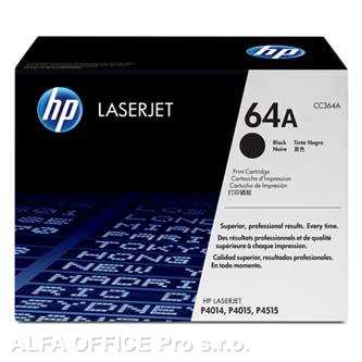 HP originální toner CC364A, black, 10000str., HP 64A, HP LaserJet P4014, 4015, 4515
