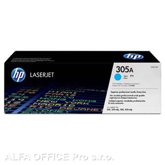 HP originální toner CE411A, cyan, 2600str., HP 305A, HP Color LaserJet Pro M375NW, Pro M47