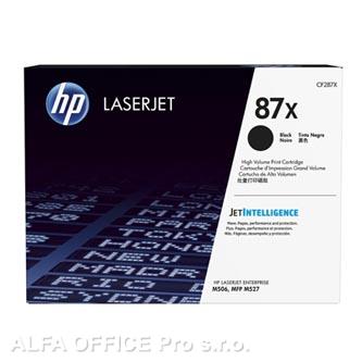 HP originální toner CF287X, black, 18000str., HP 87X, high capacity, HP LJ Enterprise M506