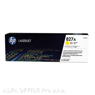 HP originální toner CF302A, yellow, 32000str., HP 827A, HP Color LaserJet MFP M880z, 850g