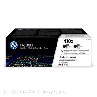 HP originální toner CF410XD, black, 2*6500str., HP 410X, high capacity, HP LJ Pro M452, MF