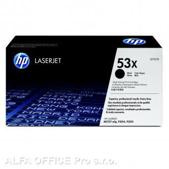 HP originální toner Q7553X, black, 7000str., HP 53X, HP LaserJet P2010, P2015