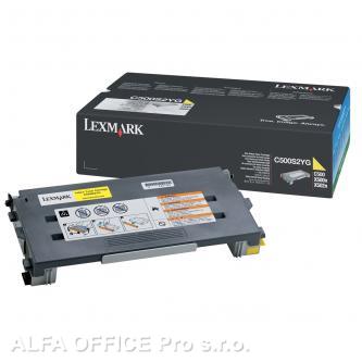 Lexmark originální toner C500S2YG, yellow, 1500str., return, Lexmark C500 