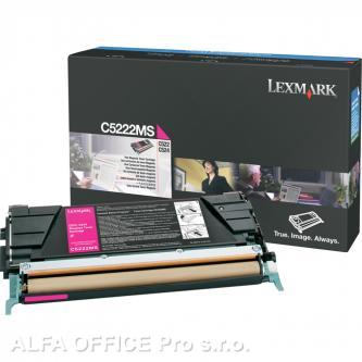 Lexmark originální toner C5222MS, magenta, 3000str., Lexmark C52x, C53x 