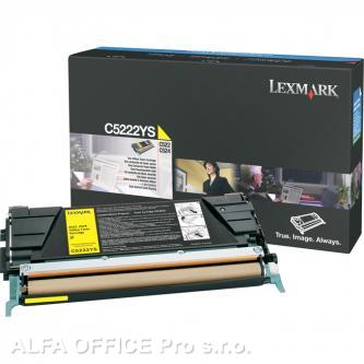 Lexmark originální toner C5222YS, yellow, 3000str., Lexmark C52x, C53x 