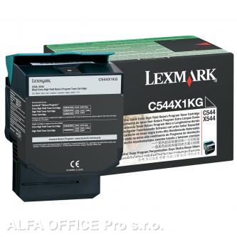 Lexmark originální toner C544X1KG, black, 6000str., return, extra high capacity, 