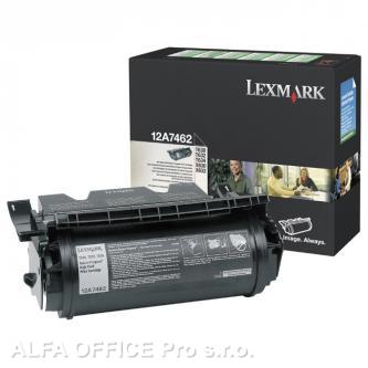  Lexmark originální toner 12A7462, black, 21000str., return, Lexmark T630, T632, 