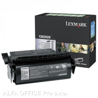  Lexmark originální toner 1382929, black, 17600str., label application typ return 