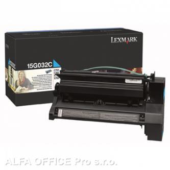  Lexmark originální toner 15G032C, cyan, 15000str., high capacity, Lexmark C752, 