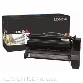 Lexmark originální toner 15G032M, magenta, 15000str., high capacity, Lexmark C75 