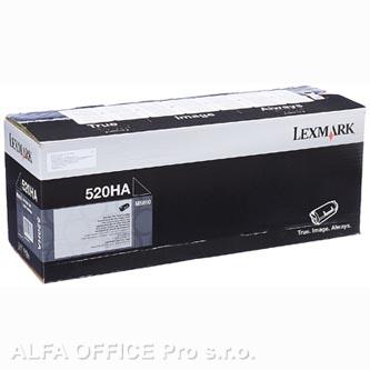 Lexmark originální toner 52D0HA0, black, 25000str., 520HA, high capacity, Lexmar 