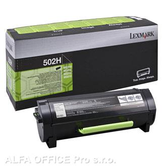 Lexmark originální toner 50F2H0E, black, 5000str., 502H, return, high capacity, 