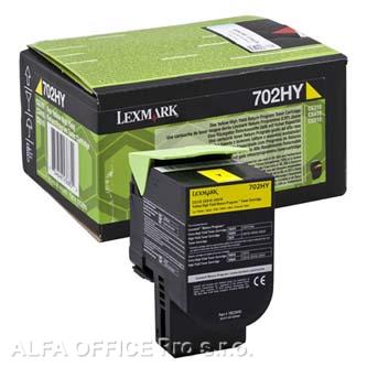  Lexmark originální toner 70C2HY0, yellow, 3000str., return, high capacity, Lexma 
