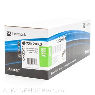  Lexmark originální toner 72K2XK0, black, 33000str., return, extra high capacity, 