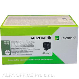  Lexmark originální toner 74C2HKE, black, 20000str., return, high capacity, Lexma 