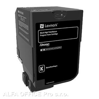  Lexmark originální toner 74C2HK0, black, 20000str., high capacity, Lexmark CS 72 