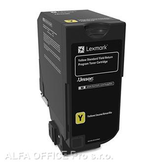  Lexmark originální toner 74C2SY0, yellow, 7000str., return, Lexmark CS720de,CS72 