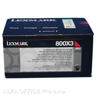  Lexmark originální toner 80C0X30, magenta, 4000str., extra high capacity, Lexmar 