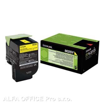  Lexmark originální toner 80C2SY0, yellow, 2000str., return, Lexmark CX310dn, CX3 