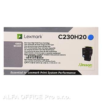  Lexmark originální toner C230H20, cyan, 2300str., high capacity, Lexmark C2325dw 