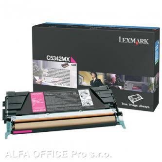  Lexmark originální toner C5342MX, magenta, 7000str., Lexmark C534x 