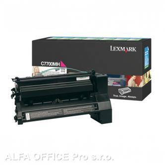  Lexmark originální toner C7700MH, magenta, 10000str., return, Lexmark C770, C772 