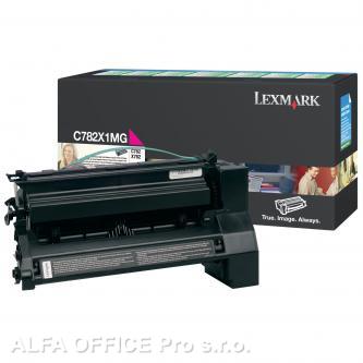  Lexmark originální toner C782X1MG, magenta, 15000str., return, Lexmark C782 