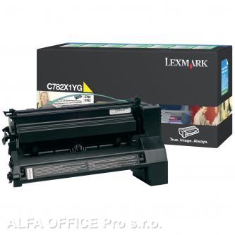  Lexmark originální toner C782X1YG, yellow, 15000str., return, Lexmark C782 