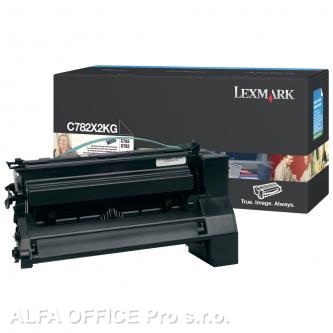  Lexmark originální toner C782X2KG, black, 15000str., extra high capacity, Lexmar 