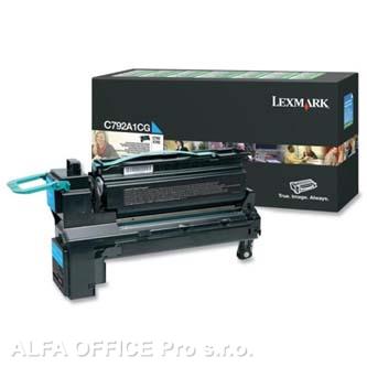  Lexmark originální toner C792A1CG, cyan, 6000str., Lexmark C792, X792 