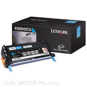  Lexmark originální toner X560H2CG, cyan, 10000str., Lexmark X560N, X560dn 