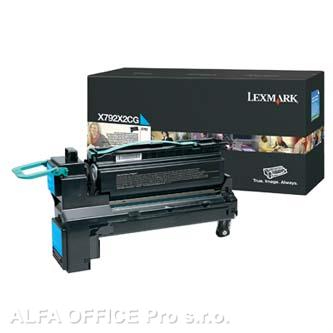  Lexmark originální toner X792X2CG, cyan, 20000str., extra high capacity, Lexmark 