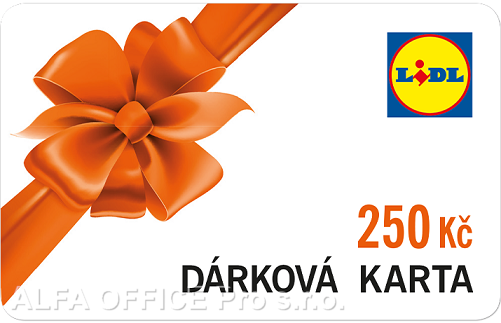 Dárková poukázka LIDL 250kč