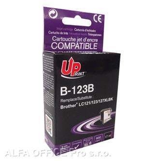 UPrint kompatibilní ink s LC-123BK, black, 600str., 17ml, B-123B, pro Brother MFC-J4510 DW
