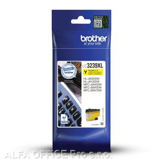 Brother originální ink LC-3239XLY, yellow, 5000str., Brother MFC-J5945DW, MFC-J6945DW, MFC