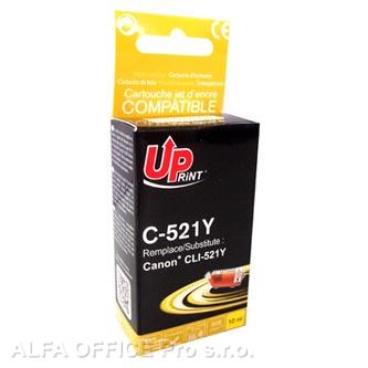 UPrint kompatibilní ink s CLI521Y, yellow, 510str., 10ml, C-521Y, pro Canon iP3600, iP4600