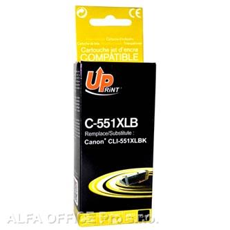UPrint kompatibilní ink s CLI551BK XL, black, 11ml, C-551XLB, high capacity, pro Canon PIX