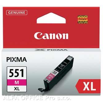 Canon originální ink CLI551M XL, magenta, 11ml, 6445B001, high capacity, Canon PIXMA iP725