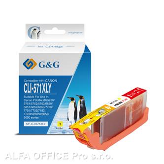  G&G kompatibilní ink s CLI571Y XL, yellow, 10,8ml, ml NP-C-0CL571XLY, high capac 