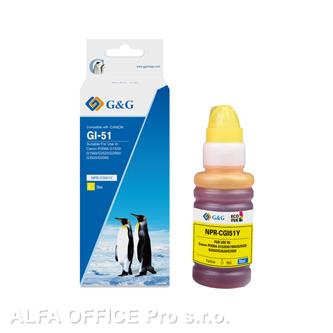  G&G kompatibilní ink s 4548C001, yellow, 7700str., NPR-CGI51Y, pro Canon PIXMA G 