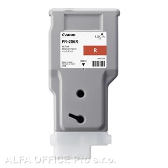 Canon originální ink PFI-206R, red, 300ml, 5309B001, Canon iPF-6400,iPF-6450