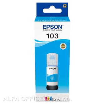 Epson originální ink C13T00S24A, 103, cyan, 65ml, Epson EcoTank L3151, L3150, L3111, L3110