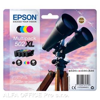 Epson originální ink C13T02W64010, 502XL, T02W640, CMYK, 3x6.4/9.2ml, Epson XP-5100, XP-51