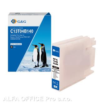  G&G kompatibilní ink s C13T04B140, black, 5800str., NP-E-T04BXLBK-A, pro Epson W 
