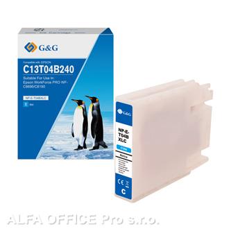  G&G kompatibilní ink s C13T04B240, cyan, NP-E-T04BXLC-A, pro Epson WF-C81xx, WF- 