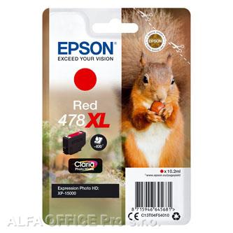 Epson originální ink C13T04F54010, 478XL, red, 10.2ml, Epson XP-15000