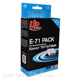 UPrint kompatibilní ink s C13T071, 2xblack/1xcyan/1xmagenta/1xyellow, 2x12 a 3x10ml, E-71 